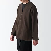 【MUJI 無印良品】男雙面起毛法蘭絨開襟衫 XS 深棕