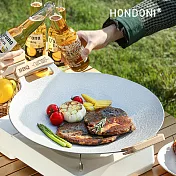 HONDONI 新款韓式麥飯石烤盤 不沾烤肉盤 燒烤盤 煎烤盤 卡式爐電磁爐烤盤(BBQ全配)