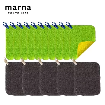【日本Marna】日本製兩用水垢清潔巾15入(原廠總代理)