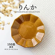 【Minoru陶器】Rinka卯花陶瓷淺盤15cm ‧ 桑茶棕