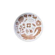 【SANGO】森林秘徑 陶瓷淺盤13cm ‧ 松鼠