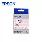 EPSON LK-4XBYDC C53S654487(仙境初雪12mm)白黑