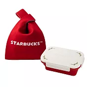 [星巴克]摺疊餐食盒附收納袋