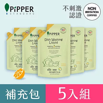 PiPPER STANDARD鳳梨酵素洗碗精(柑橘)補充包750mlx5入/箱
