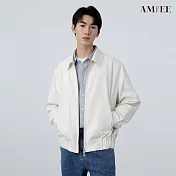 【AMIEE】挺版翻領雙拉鍊夾克外套(男裝/KDCQ-9570) L 白色