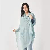 【KISSDIAMOND】韓系INS素面棉麻披肩圍巾(KDM-A007) F 豆綠