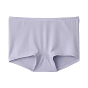 【MUJI 無印良品】女柔滑平口內褲 L 紫色