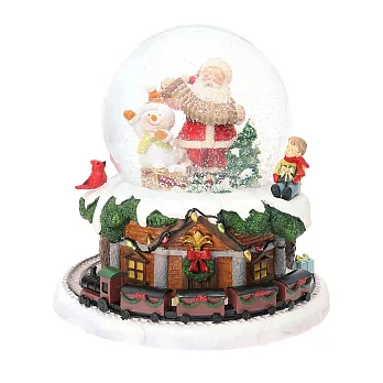 【Mark’s】聖誕音樂旋轉水晶球 ‧ 聖誕老人與雪人