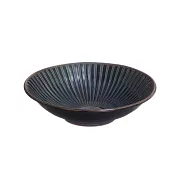 【Marusan Kondo】Fusho扇形 輕量陶瓷深盤16cm ‧ 午夜藍