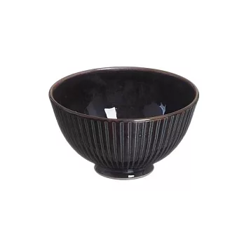 【Marusan Kondo】Fusho扇形 輕量陶瓷飯碗12cm ‧ 午夜藍
