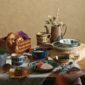 【Marusan Kondo】Clasico北歐經典復古風陶瓷餐盤16cm ‧ 藍花
