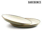 【兩入一組】Barebones CKW-1028 雙色琺瑯沙拉盤組 Enamel Salad Plate (8＂) / 城市綠洲 (盤子 餐盤 備料盤) 黃褐綠