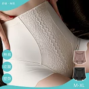【KISSDIAMOND】美型高腰塑形收腹蠶絲塑身內褲(KDW-6340) M 淺膚