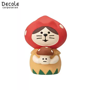 【DECOLE】concombre 菇菇森林  小紅菇貓貓 紅