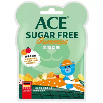 【ACE】ZERO SUGAR Q軟糖(蘋果橘子)-40g