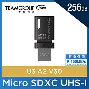 TEAM 十銓 M211 256GB USB3.2 OTG TYPE-C隨身碟 (終身保固) 黑 黑