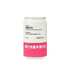 【MUJI 無印良品】風味茶飲 草莓紅茶315ml
