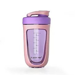 CarryMe 健身運動水壺 乳清蛋白搖搖杯 600ml (顏色可選) 紫色