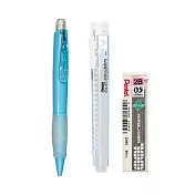 (跨品牌)日本馬卡龍色自動鉛筆組合  藍