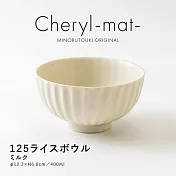 【Minoru陶器】Cheryl-mat陶瓷餐碗400ml ‧ 杏白