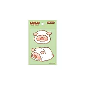 罐頭豬LuLu 豬熊豬羊系列- 5 x 5 cm 毛絨貼紙 (豬羊)