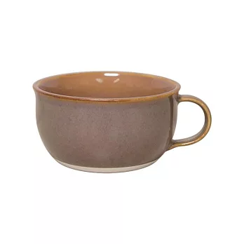 【Marusan Kondo】Clasico北歐經典復古質感素色陶瓷湯杯350ml ‧ 棕