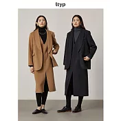 ltyp旅途原品 900G100%羊毛雙面呢兩件套毛呢西裝背心+連衣裙套裝 M L-XL M 經典駝