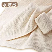 【日本丸真】日本製純棉今治認證純淨無染浴巾  水波紋