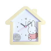 【日本正版授權】米飛兔 造型鬧鐘 滑動式秒針/靜音鬧鐘/指針時鐘/鬧鐘 Miffy/米菲兔