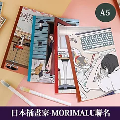 KOKUYO 日本插畫家系列筆記本(4入)II A5─MORIMALU