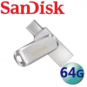 【代理商公司貨】SanDisk 64GB Ultra Dual Drive Luxe USB Type-C 雙用隨身碟-