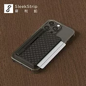 【SleekStrip犀利釦】超能磁吸手機支架(卡夾版) 碳纖飾板