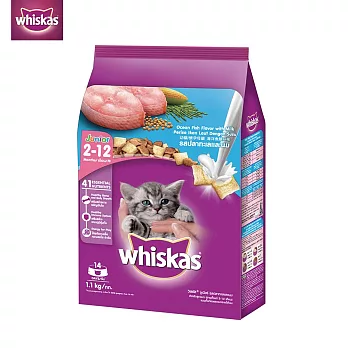 【Whiskas偉嘉】貓乾糧 幼貓/懷孕母貓專用 1.1kg 寵物/貓飼料/貓食