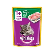 【Whiskas偉嘉】妙鮮包 鮪魚 80g*24入 寵物/貓罐頭/貓食