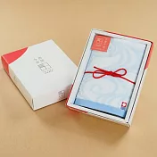 【HAYASHI】日本四國今治純棉手巾禮盒 ‧ 波紋(藍)