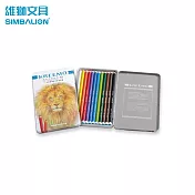 雄獅 KMPC-936/12 KREEMO油性彩色鉛筆 鐵盒 12色