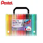 Pentel 畫材組合 S360彩色筆35色+5色螢光筆