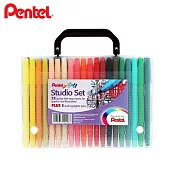 Pentel 畫材組合 S360彩色筆35色+5色螢光筆
