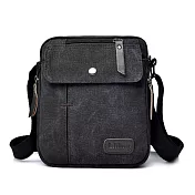 O-ni O-ni新款精選優質加厚帆布休閒時尚多功能實用輕旅行男包(bag-6027) 黑色