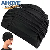 【AHOYE】長髮專用加大布料舒適泳帽 (女泳帽 成人泳帽)