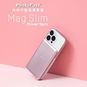 【PhotoFast】Mag Slim超薄磁吸無線行動電源 5000mAh 玫瑰金