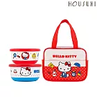 【HOUSUXI】三麗鷗Hello Kitty-兒童餐袋三件組