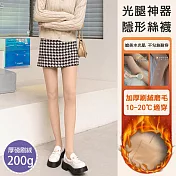 【AMIEE】高質感光腿神器隱形絲襪加絨連腳內搭褲(KDPQ-2861) FREE 膚色200G(5-15℃適穿)