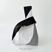 【JP生活館 】韓國小眾設計針織編織個性百搭手提包   * 三色黑