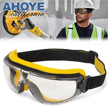 【Ahoye】全防護安全護目鏡 (防霧、防衝擊、防噴濺) 工作防護眼鏡