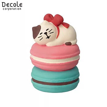 【DECOLE】concombre Bonjour Chocolat  小貓貓和馬卡龍疊疊 3色