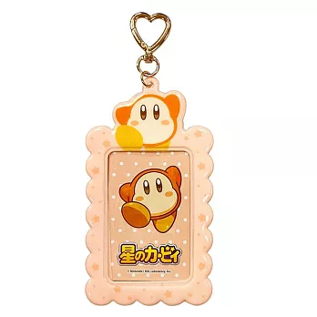 【日本正版授權】星之卡比 造型票卡夾 票夾/證件套/悠遊卡夾 卡比之星/Kirby - 橘色款