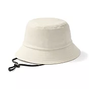 【MUJI 無印良品】吉貝木棉混平頂有簷帽56.5-59cm 原色