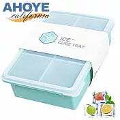 【AHOYE】食品級矽膠副食品分裝盒 6格 (製冰盒 寶寶餐具 矽膠保鮮盒)