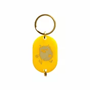 【HIGHTIDE】MOOMIN 壓克力標籤鑰匙圈 ‧ 黃色